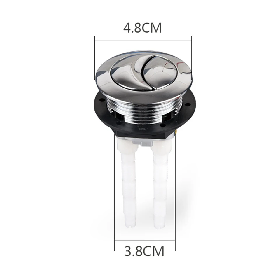 Boutons De Chasse D'eau Doubles 38mm - Lot De 2 - Économique, Facile à Installer, Pour Réservoir Standard