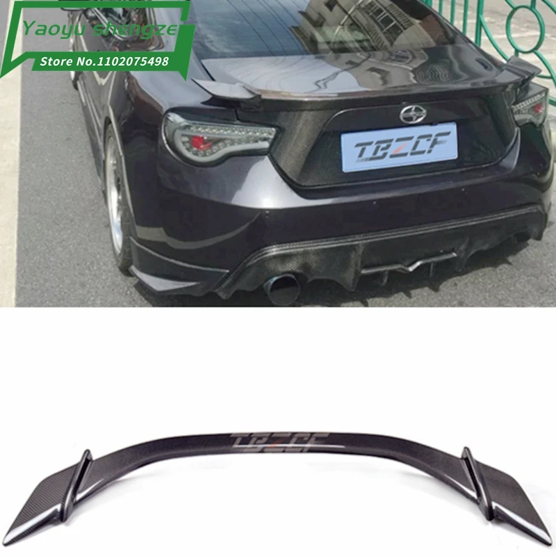 

Car-styling Carbon fiber Material KS Style GT 86 BRZ Rear Trunk wing spoiler For Subaru BRZ Toyota 86 GT86