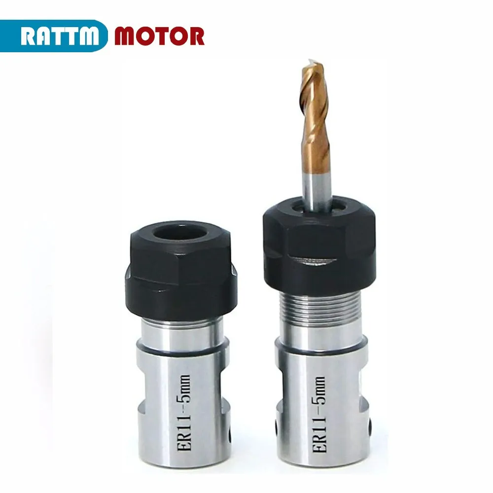 Spindle Motor Collet Extension Rod ER11 3mm 4mm 5mm 6mm 8mm for CNC Engraving Machine