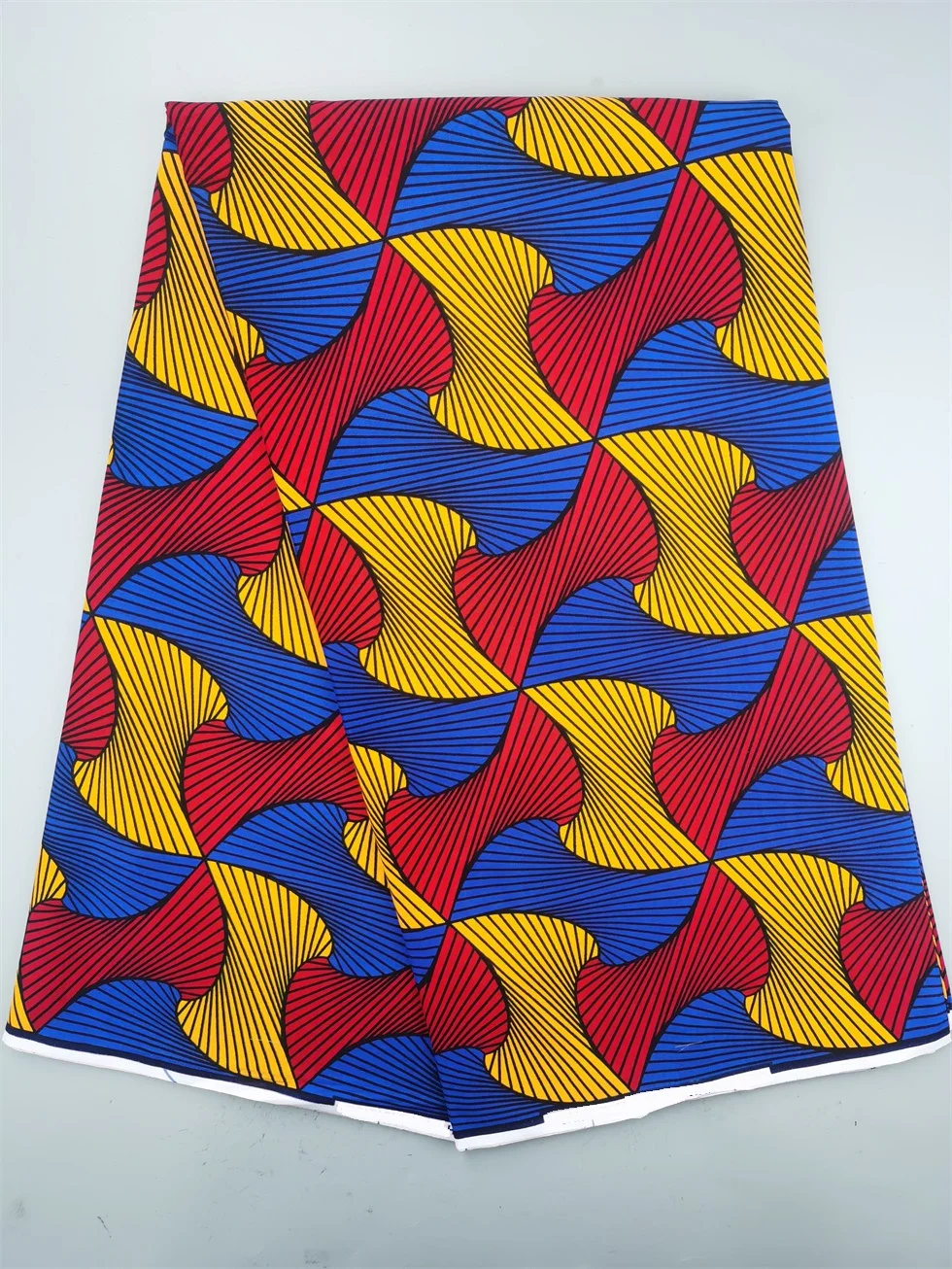 Authentic Wax Print Fabric African Dress Material 100% Cotton, 6 Yards