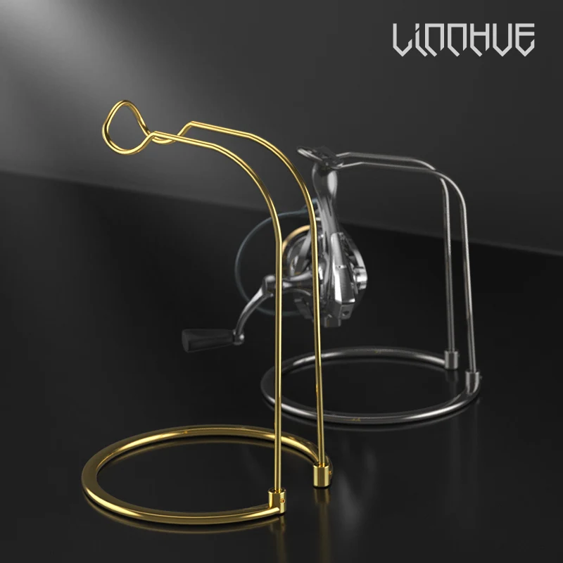 Support présentation moulinet pêche inox support rangement durable accessoires matériel