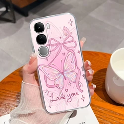 Lucky Flower Transparent Phone Case - Soft TPU Back Cover for Vivo Y300 (U671)