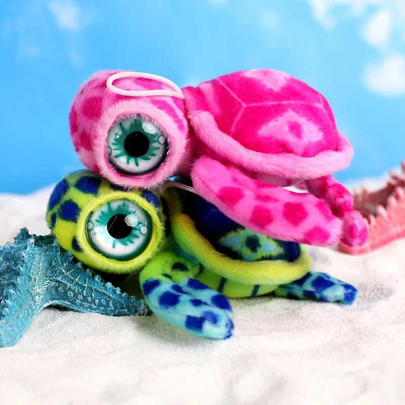 

1PC Cute Simulation Colorful Tortoise Plush Toy Kawaii Tortoise Small Pendant Stuffed Anima Soft Doll Kids Toys Birthday Gift