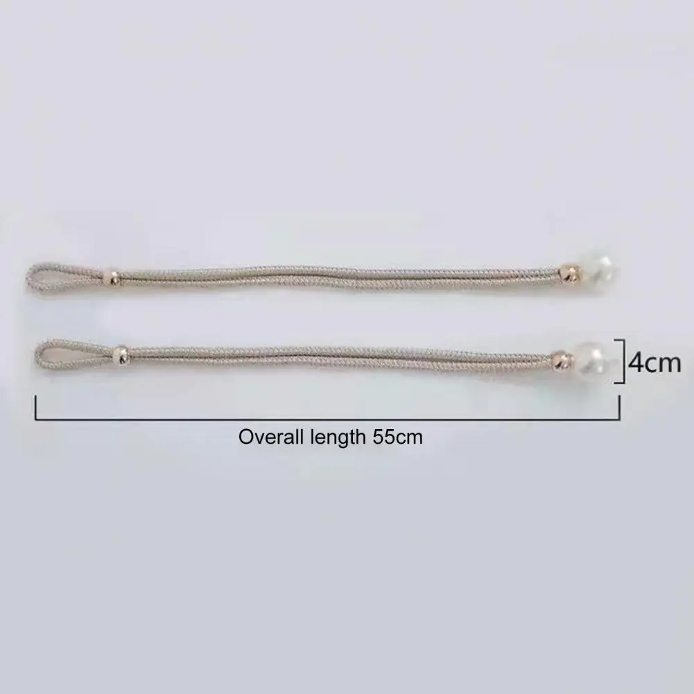 2Pcs Practical Curtain Holdback Reusable Drapery Holdback Eye-catching Magnetic Closure Magnetic Pearl Ball Curtain Tieback