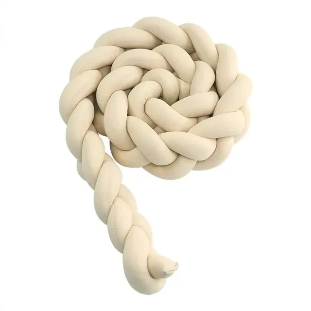 Baby Crib Protector Bed Braid Knot Cushion for Infant Kids 1/2/3/4M 3 Shares Toddler Baby Bed Bumpers In The Crib Newborn 2024 - 3