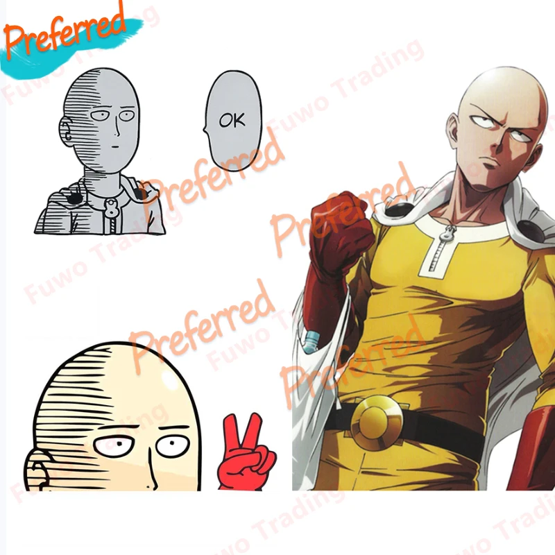 

One Punch Man Saitama Sticker Decal for Your All Cars Racing Laptop Locomotive Helmet Trunk Toolbox Surf Camper Window Bumper