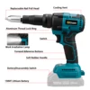 20000N Brushless Electric Rivet Gun No Battery 2.4~4.8mm Cordless Rivet Nut Gun Drill Insert Power Tools For Makita 18V Battery 6