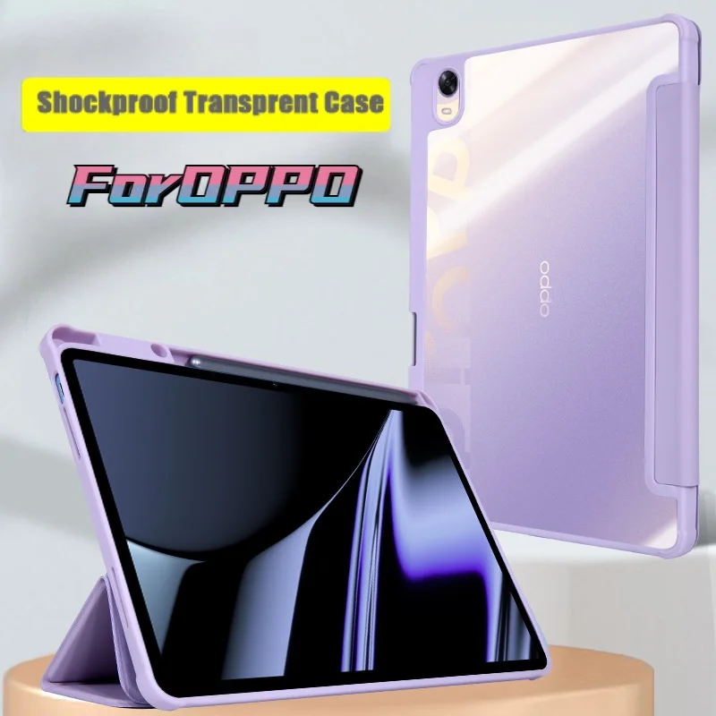 

Shockproof Acrylic Smart Tablet Case for OPPO Pad 2 11.61（2023）OPPO Pad Air 10.36 inch OPD2102A with Pencil Holder