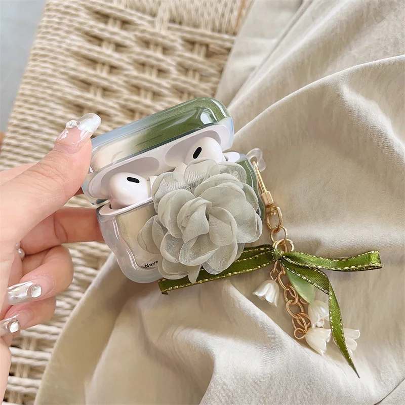 

3D Flower Case for AirPods Pro2 Airpod Pro 1 2 3 Bluetooth Earbuds Charging Box Protective Earphone Case Cover