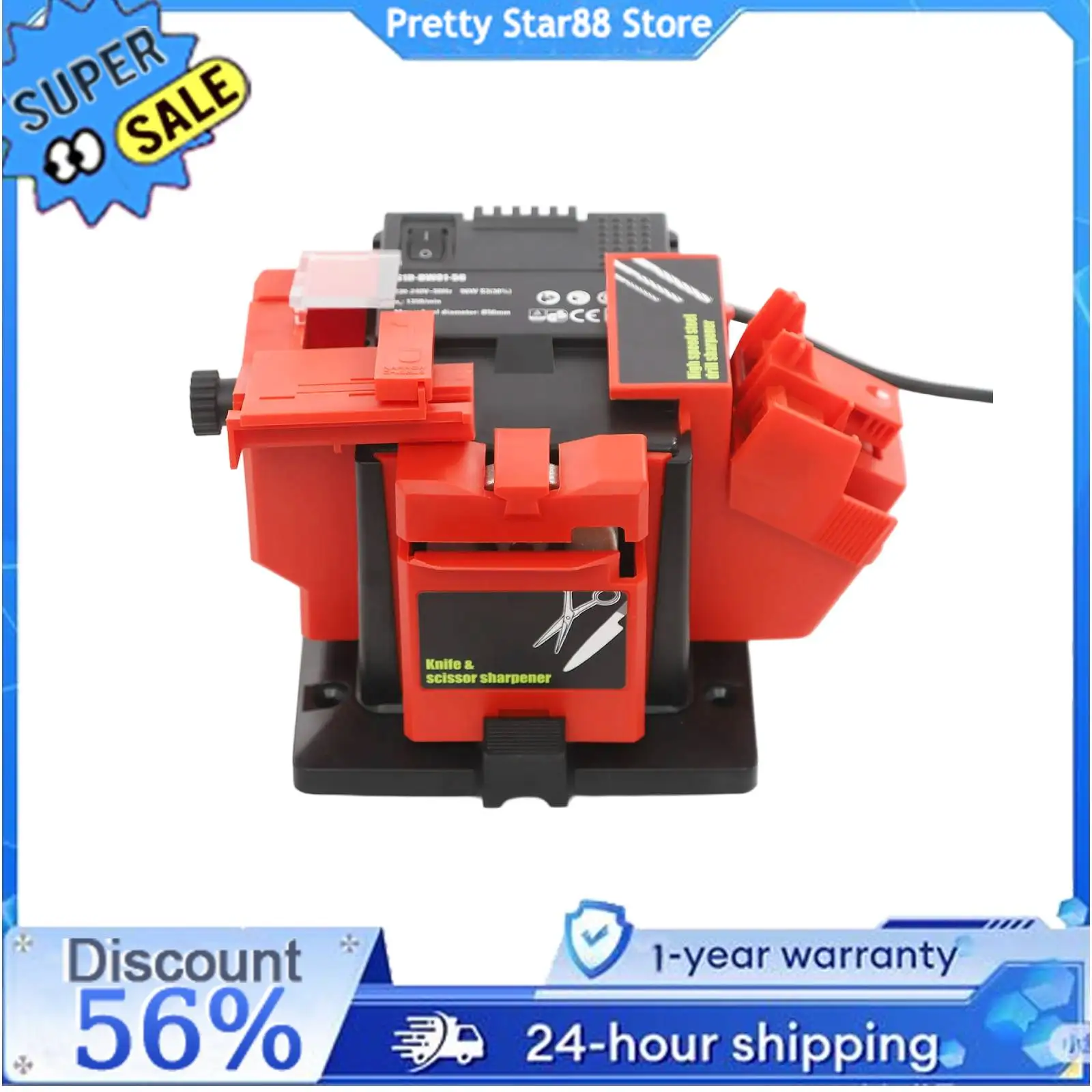 Multifunctional Electric Chisel Shaving Machine Impact-Resistant Electric Sharpening Machine Fast Sharpening Power Tool