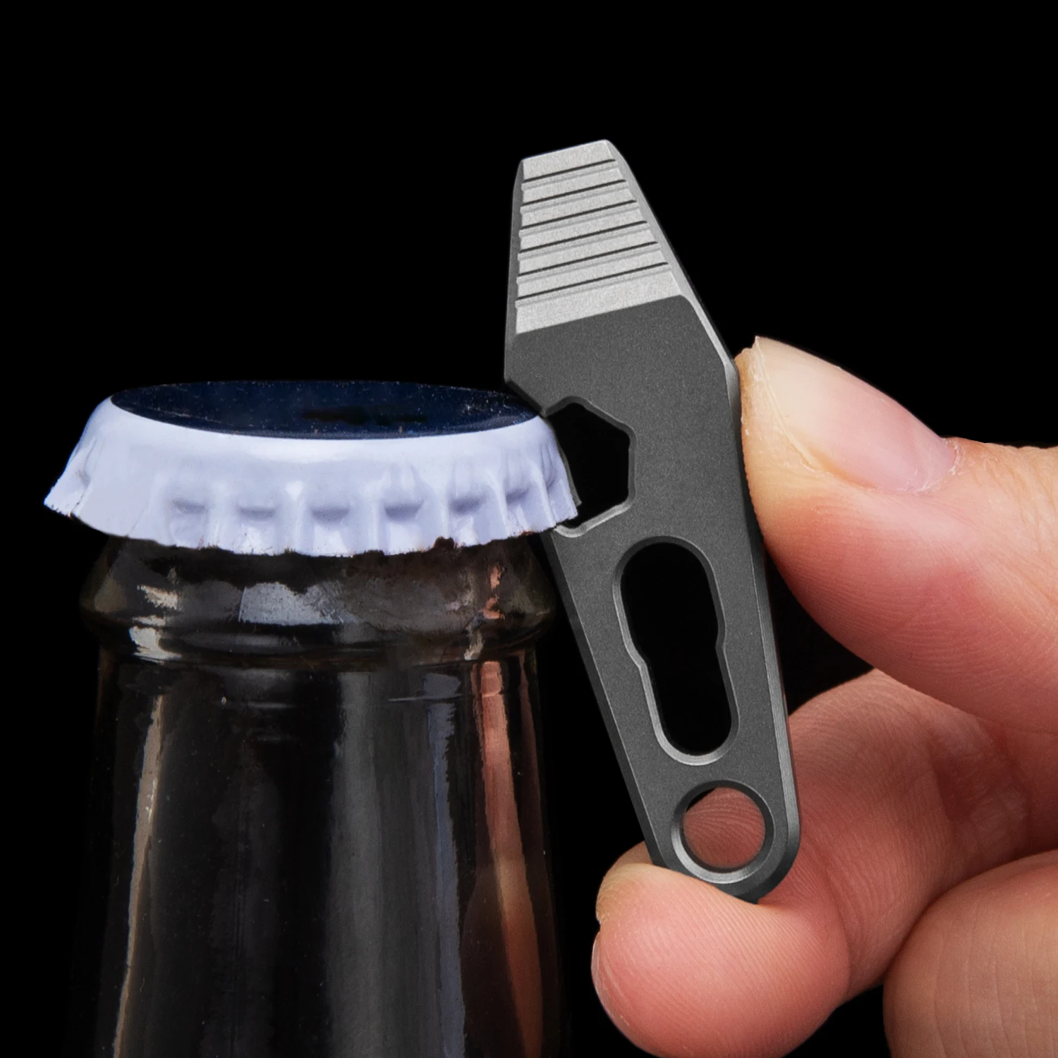1pc Mini Pry Bar Multifunctional Manual Tool Bottle Opener Portable Backpack Pendant EDC
