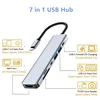 Rankman USB C Hub to 4K HDMI-Compatible USB 3.0 2.0 Type C PD Charging Dock for MacBook iPad Samsung S20 Dex TV Laptop Mouse 5