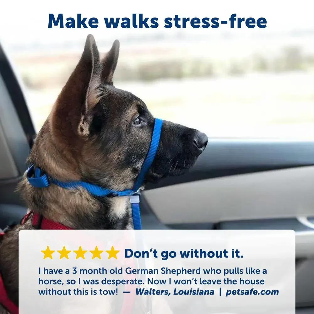 No-Pull Dog Headcollar Veterinary Designed Leash & Harness Accessory Stops Pulling & Choking Comfortable Adjustable Durable