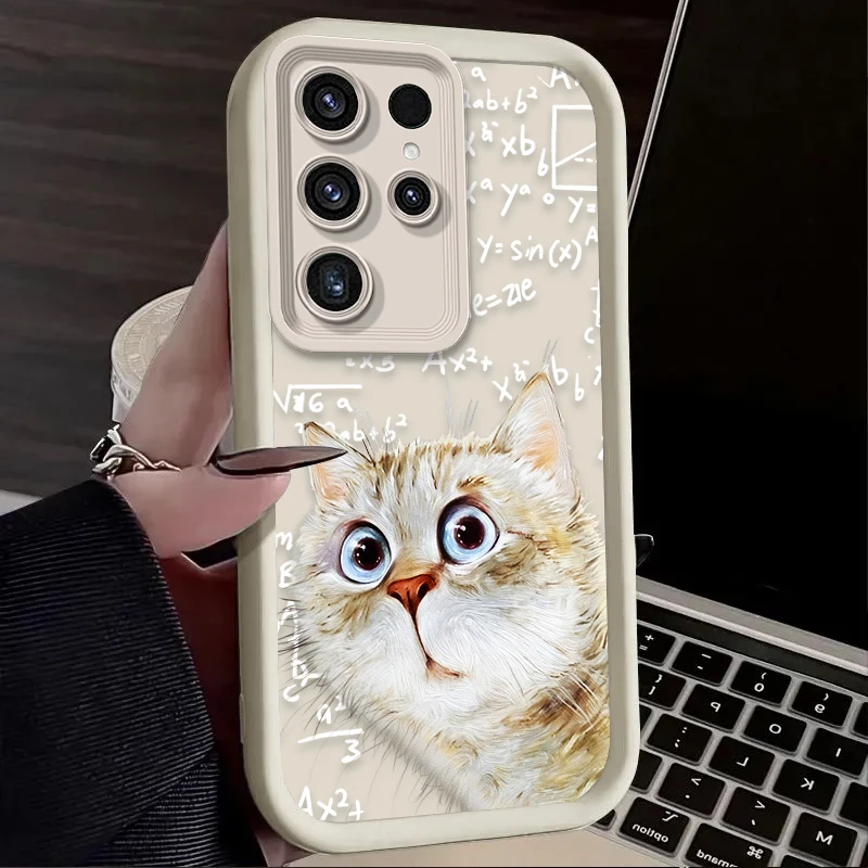 Surprised Thinking Cat Phone Case - Cute and Durable Design