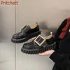 Round Toe Thick Sole Women Shoes Flat Sole Square Diamond Blingbling Shallow Solid Fashion Casual Comfortable Party Women Shoes 3