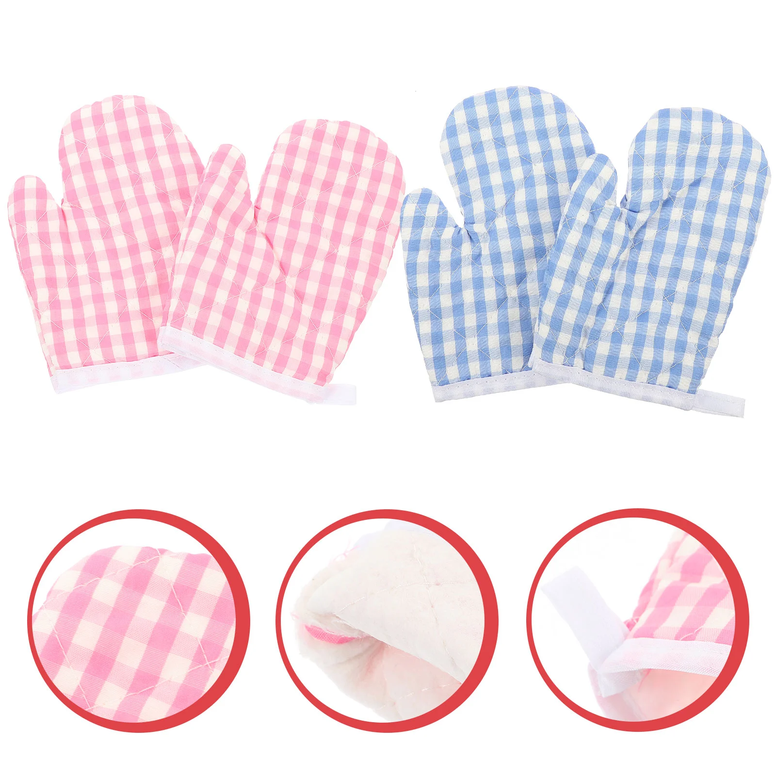 

Gloves Insulation Toddler Oven Mitts Pot Holders Polyester Anti-scald Grill