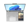 Laptop Dual Screen Intel Celeron N100 15.6''+7'' 32GB DDR4 2TB SSD Fingerprint Unlock HD Camera Backlit Keypad 3.4 GHz Notebook 6