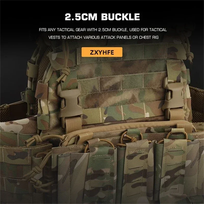 ZXYHFE Tactical Quick Attach Buckle QASM Camping Hiking Equipment Hunting Vest Backpack Accessories Outdoor Sports 1pieces