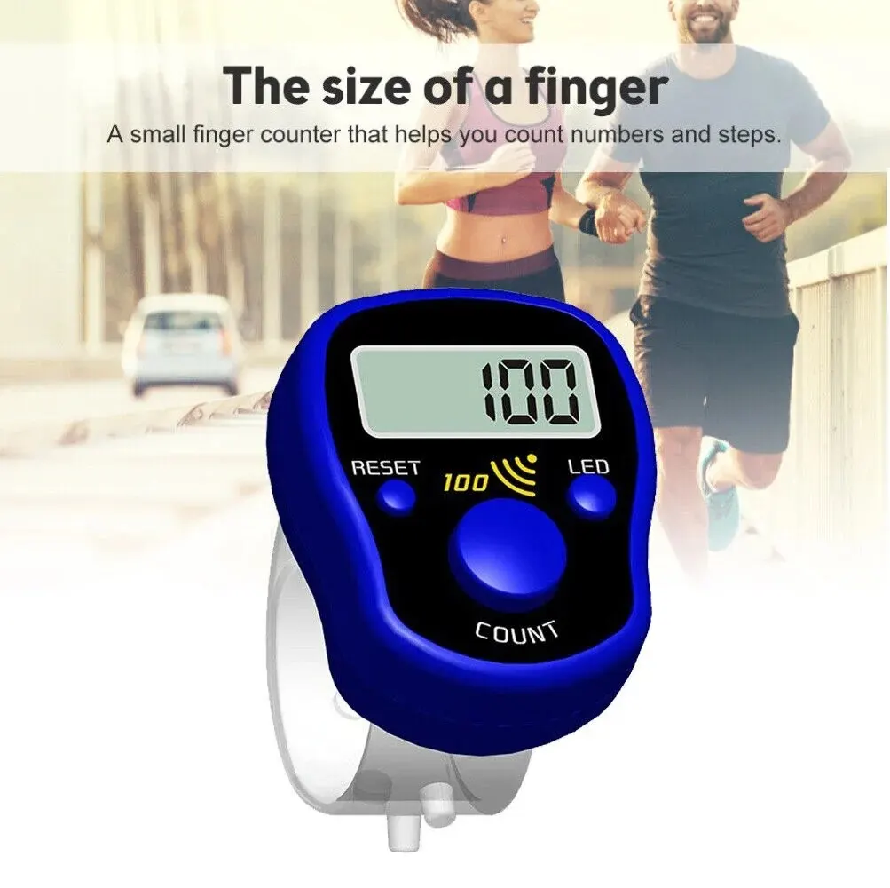 Electronic Counter 2pcs Set Mini Stitch Marker And Row Finger Counter LCD Electronic Digital Tally Counter by BeBosLook hand tally counter,electronic counter