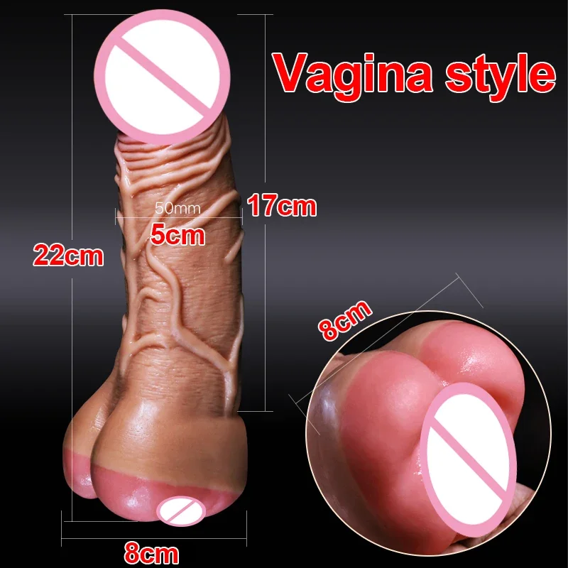 Big Dildo Realistic Vagina Sleeve for Men Sex Toys