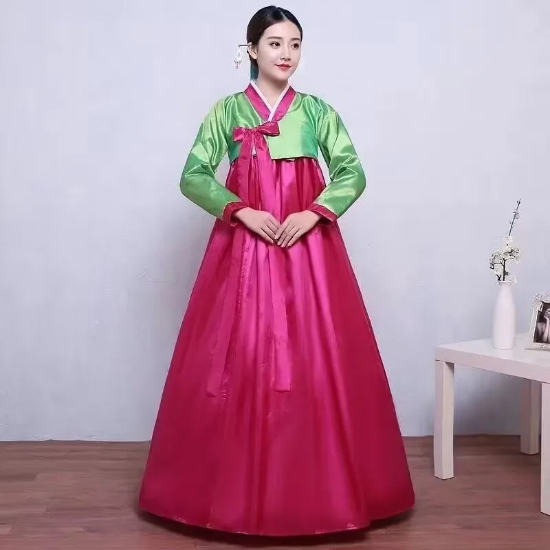 Female Traditional Hanbok Korean Dress Lady Palace Korea Wedding Dance Costume Hanbok Women Oriantal Dance Costume For Stage
