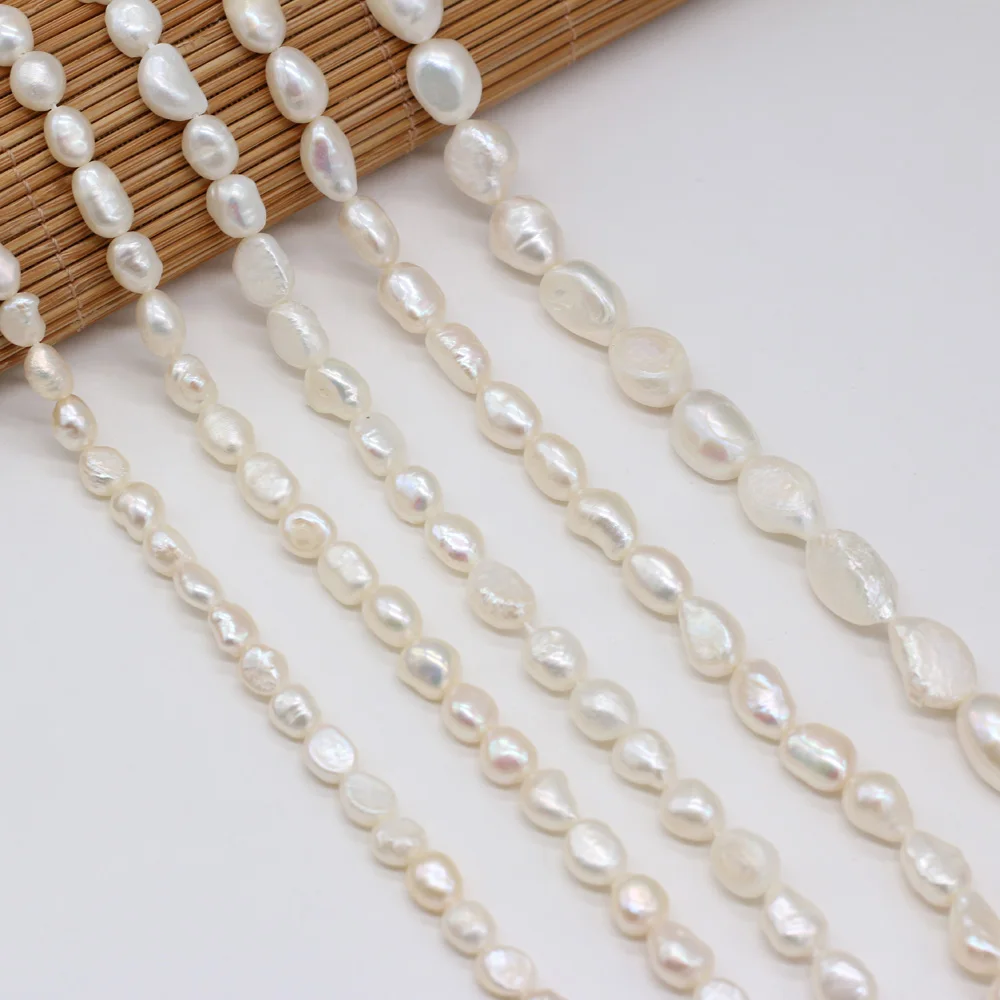 

Natural Freshwater Pearl Beading irregular shape Isolation Punch Loose Beads For jewelry making DIY Necklace Bracelet Accessorie