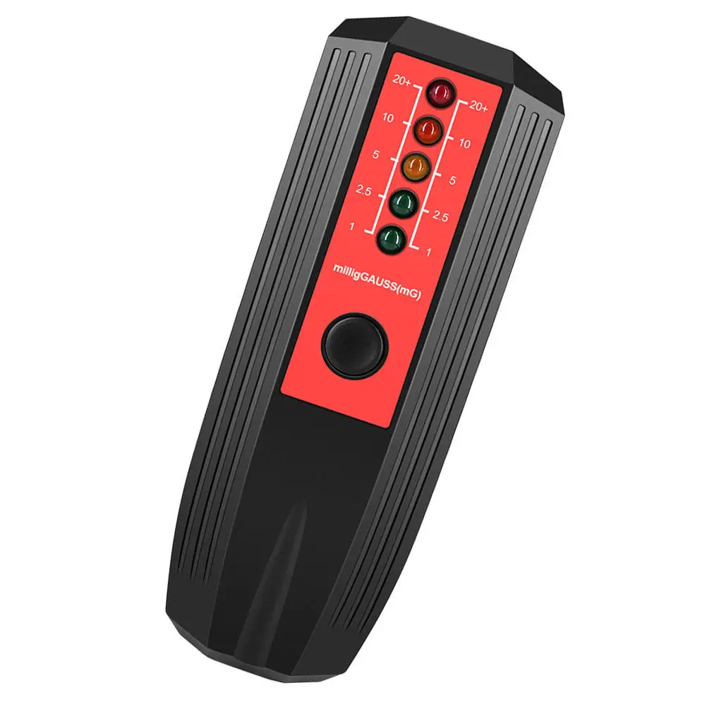 EMF 미터 방사선 ABS 소재 LED 표시기 가우스 미터 홈 오피스용 디지털 방사선 측정기
