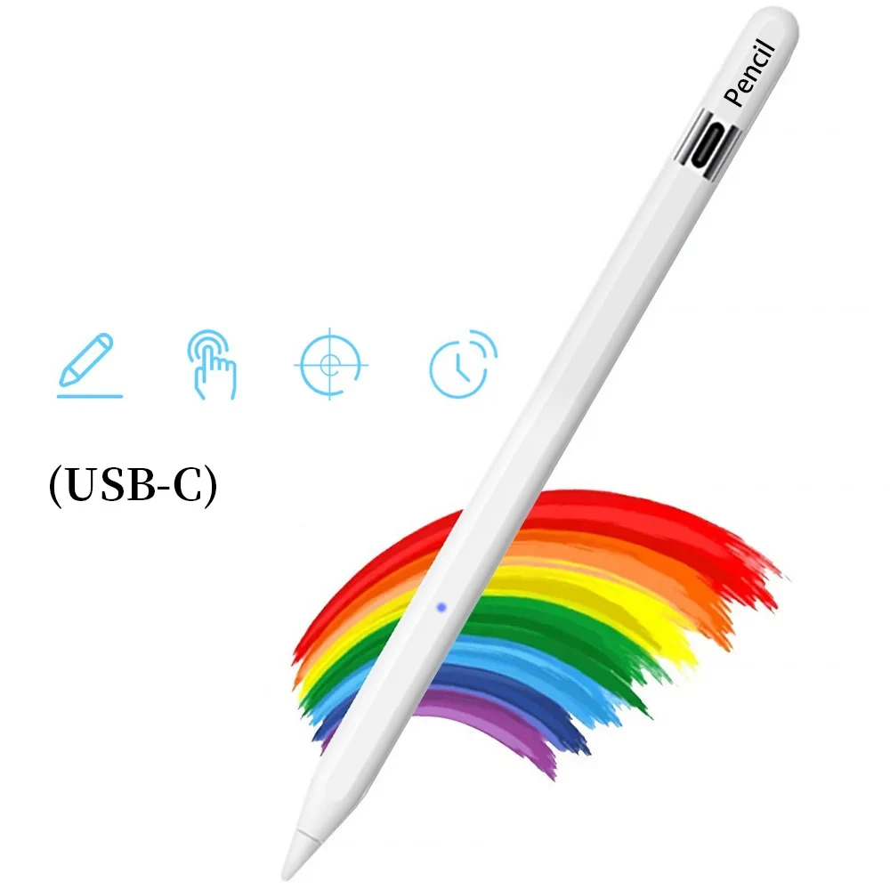 

The Stylus Active Pencil is compatible with the 2018-2022 Apple IPad Pro11& 12.9-inch new (USB-C) Pencil, IPad Air 3/4/5, IPad 6