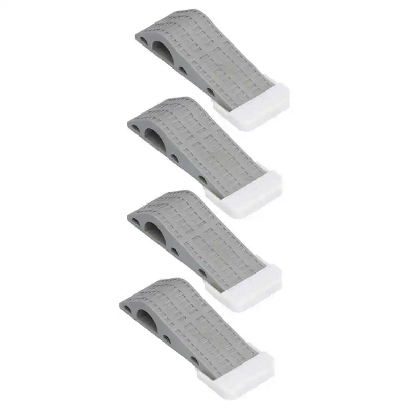 

4Set Door Stoppers Non Slip Rubber Door Bottom Stop Wedge Accessories for Home Improvement Door Window Grates