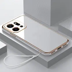Coque de protection arrière antichoc en plastique carré de luxe