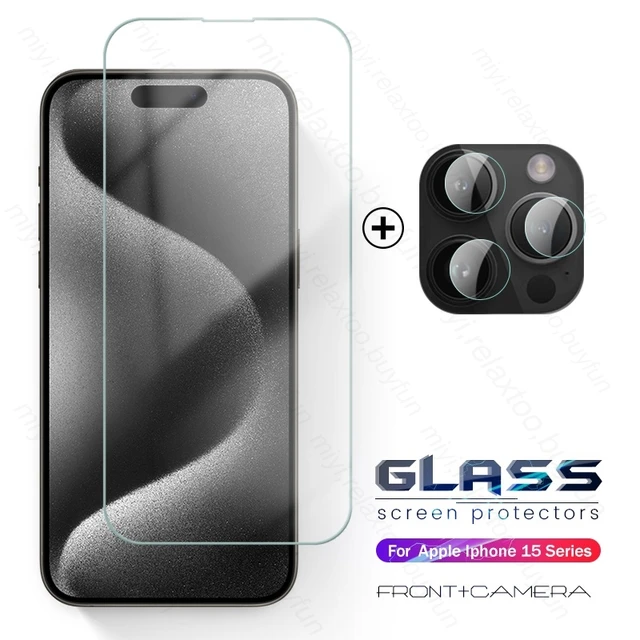 Película protectora en cristal templado para iPhone 15 Pro