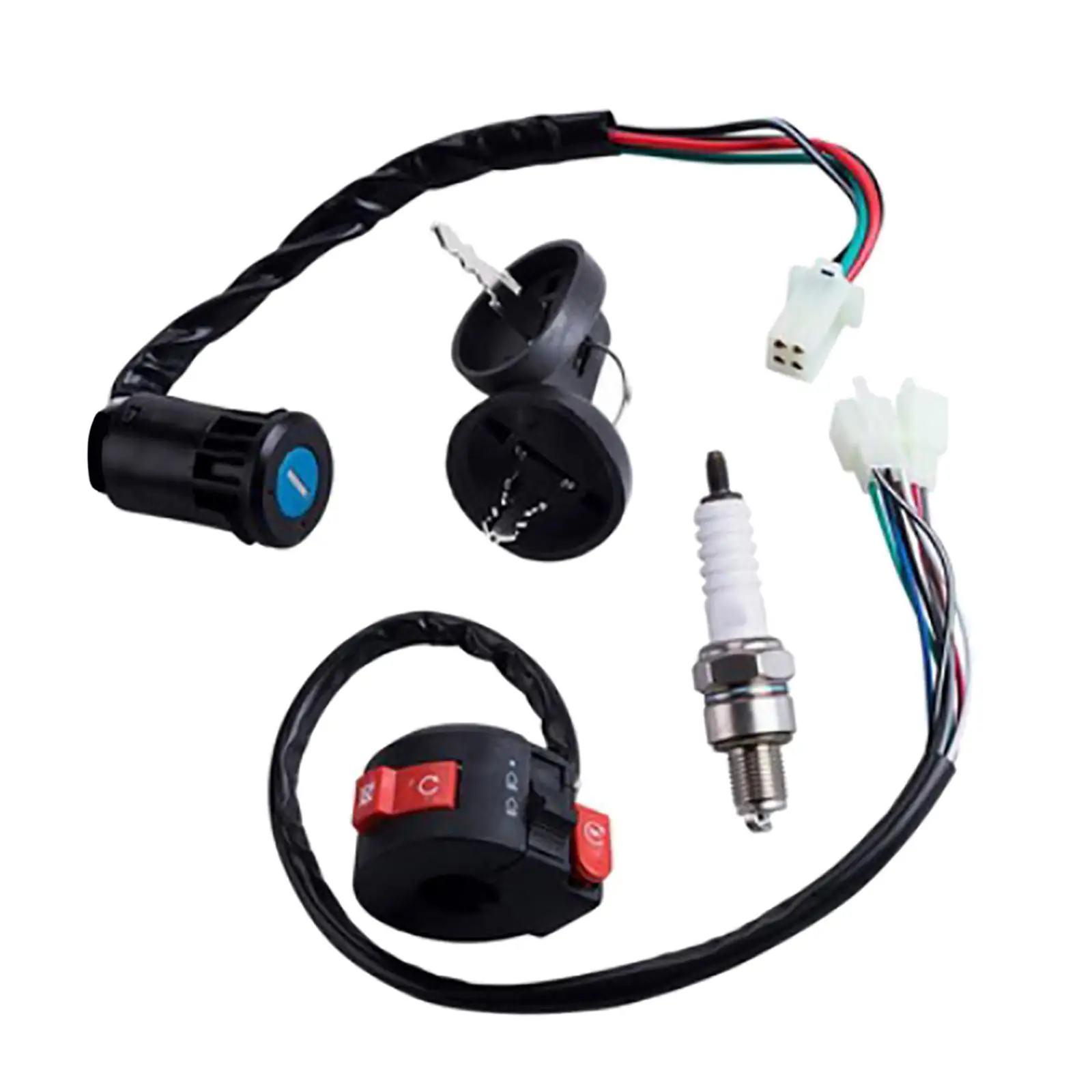 

Kill Light Starter Choke Switch with Spark Plug for 50cc-250cc ATV Quad