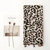 2024 New Fashion Luxury Leopard Print Ladies Women Scarf Female Cotton Linen Shawl Tassel Four Seasons Muslim Hijab 90*180cm 3