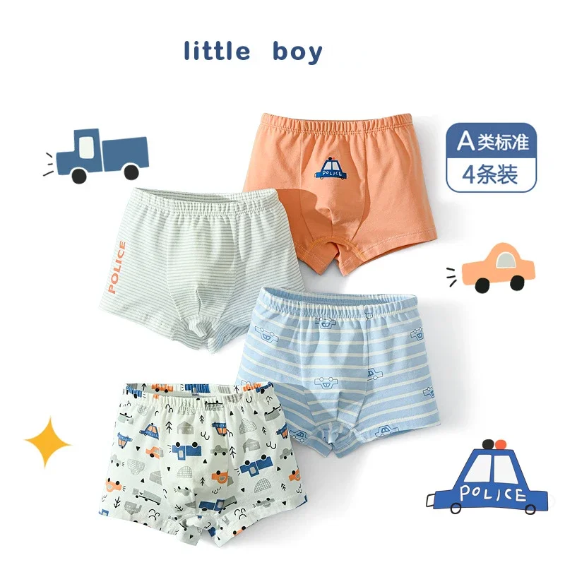 

Underwear Pure Cotton Briefs Zhongda Children Cotton Boy Boxers New Fashion Breathable and Not Stuffy Sweat