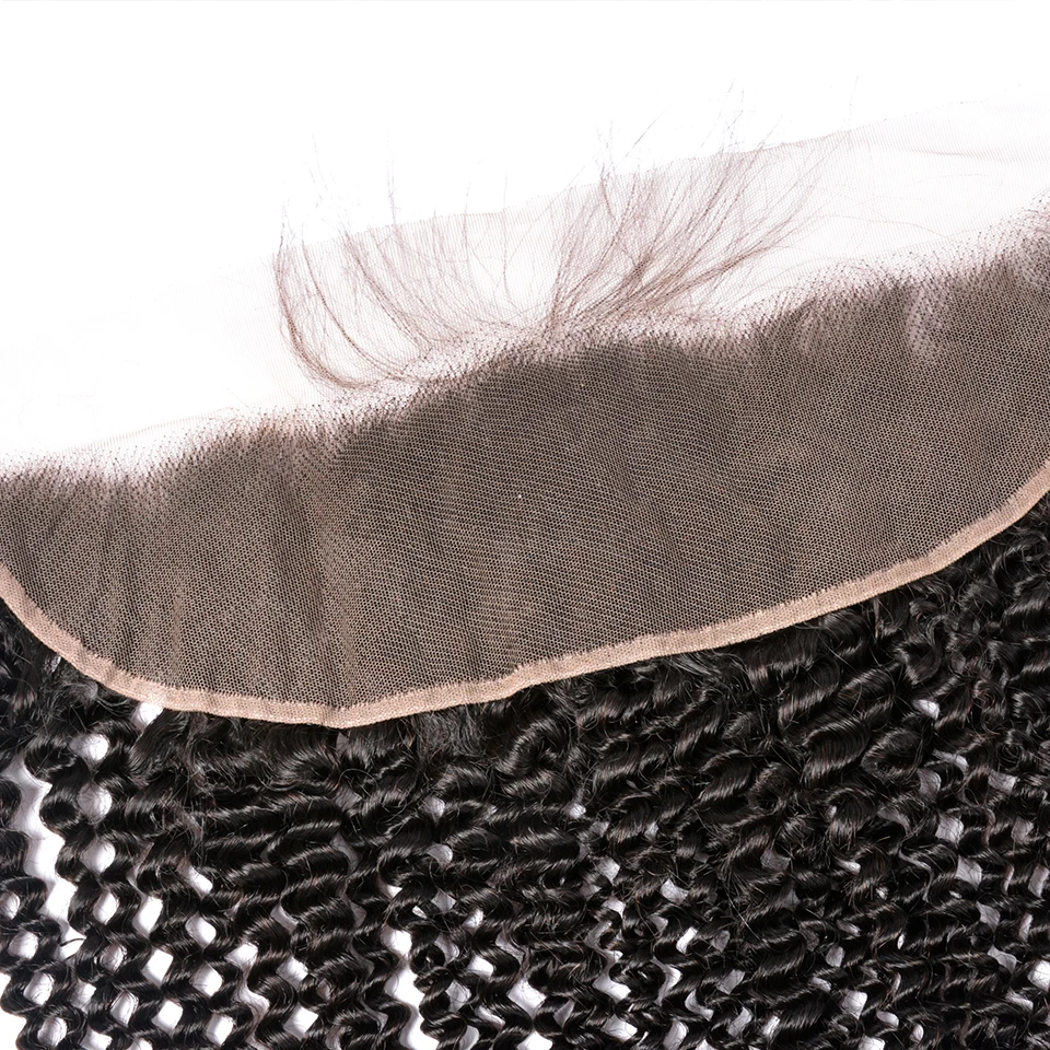Orelha à Orelha do Laço Frontal Onda Profunda Brasileiro Remy Cabelo Humano Cor Natural Pré-arrancado Linha Fina 13x4 6 Computers & Electronics