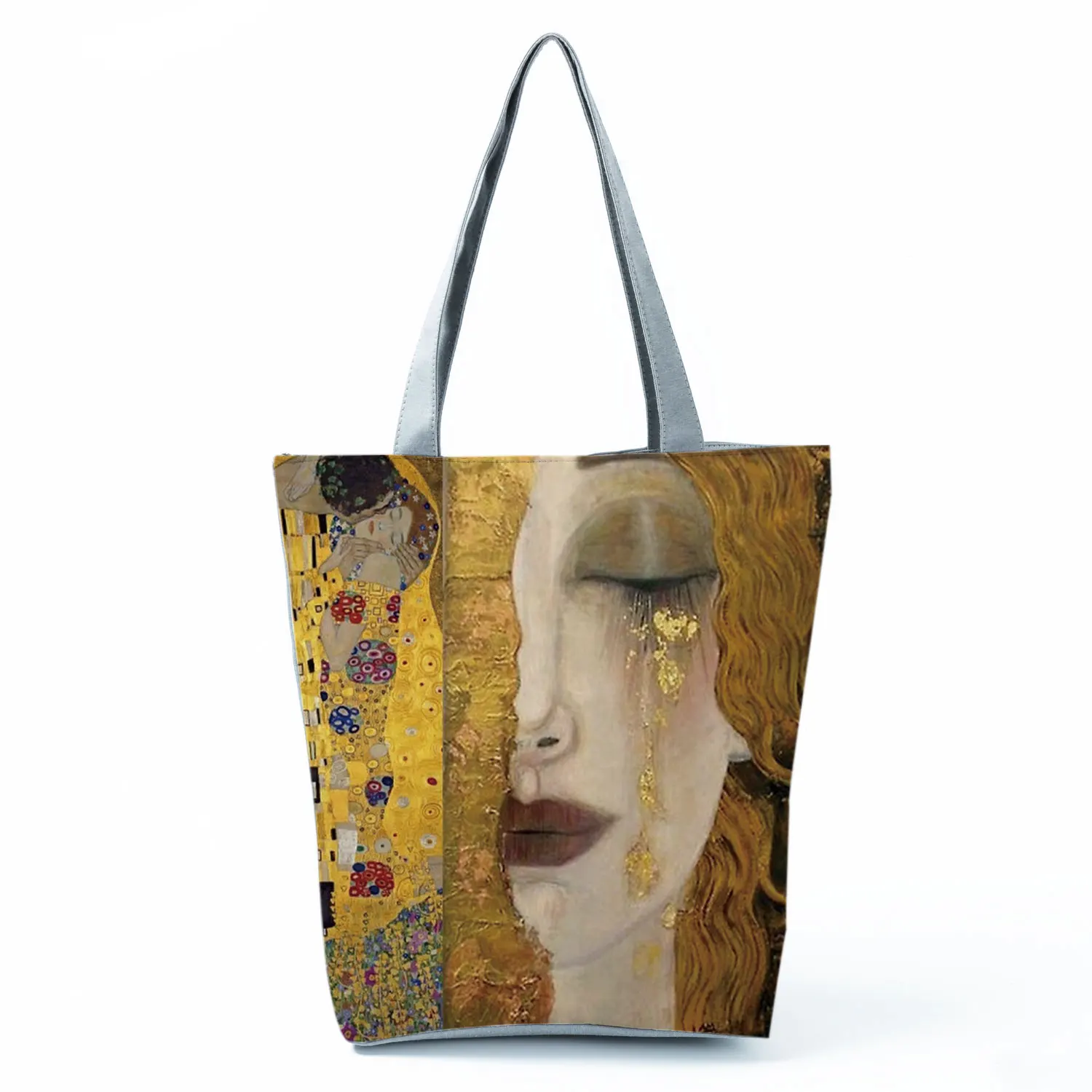 New Van Gogh Oil Painting Canvas Tote Bag Retro Art Fashion Travel Bags Women Leisure Eco Shopping High Quality Foldable Handbag 