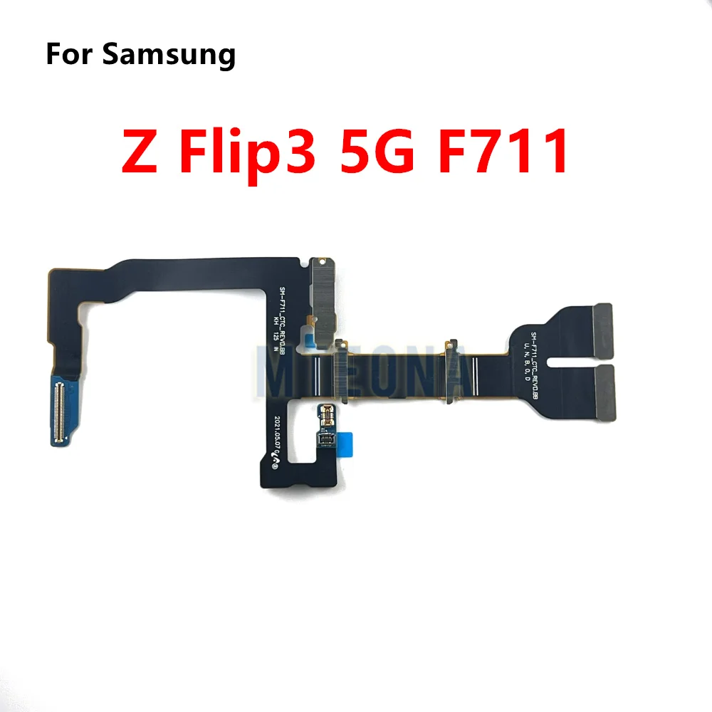 Фото Для Samsung Galaxy Z Flip3 5G F711B материнская плата разъем гибкий кабель откидной 3 ЖК-дисплей Разъем гибкий кабель запасные части №2