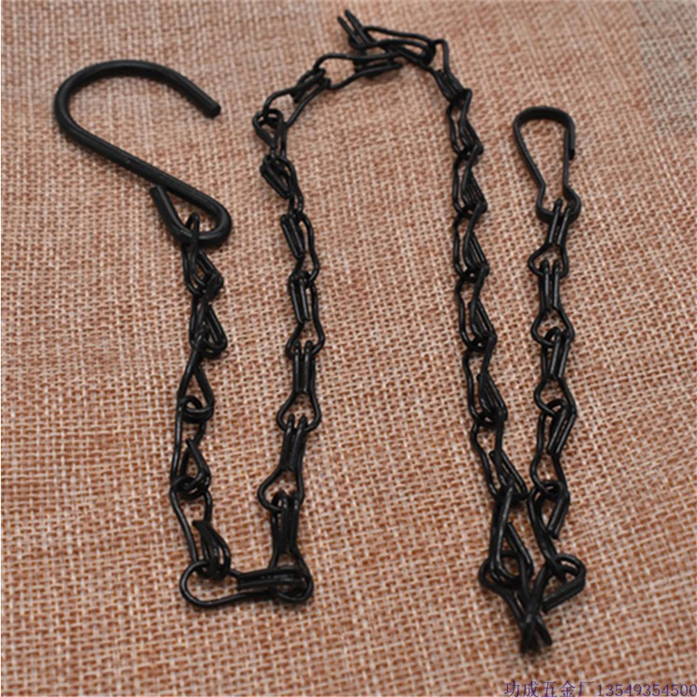 8PCS Hanging Chain for Planter Lantern Bird Feeder 10kg Capacity Adjustable Hook Suitable for naments Planters Outdoor Furniture