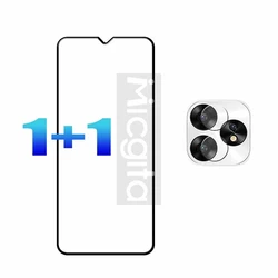 Premium Full Glue Anti - Scratch Screen Protector with Soft Fiber Lens Film (1 and 1)