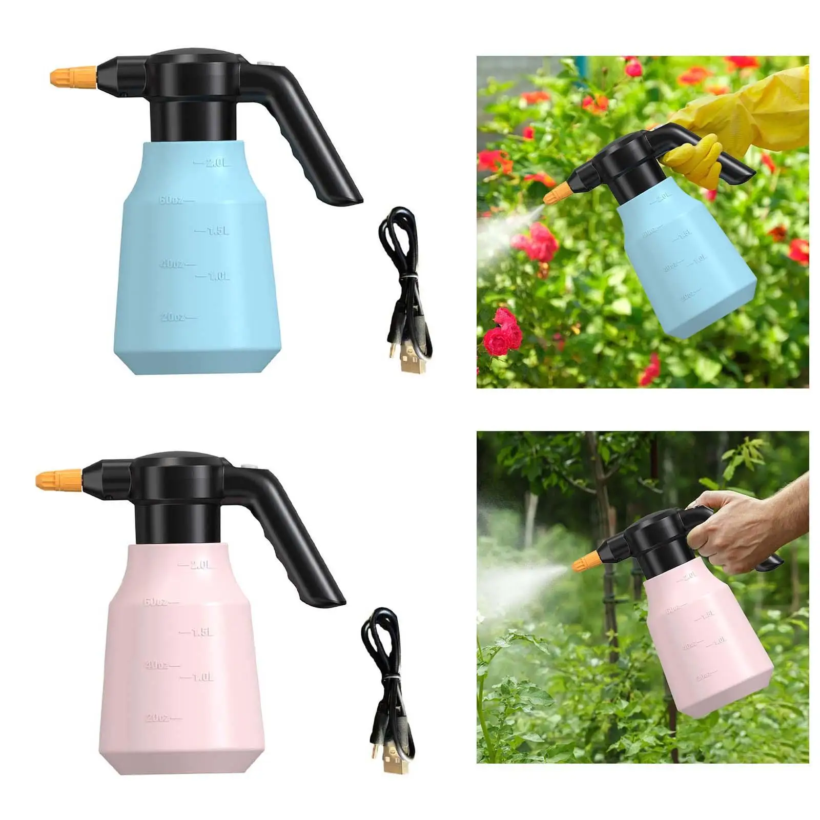 Spruzzatore Di Schiuma Elettrico, Impianto Di Flaconi Spray Elettrico Portatile Mister 2L Capacità Spruzzatore Di Schiuma Per Autolavaggio Per La Puli