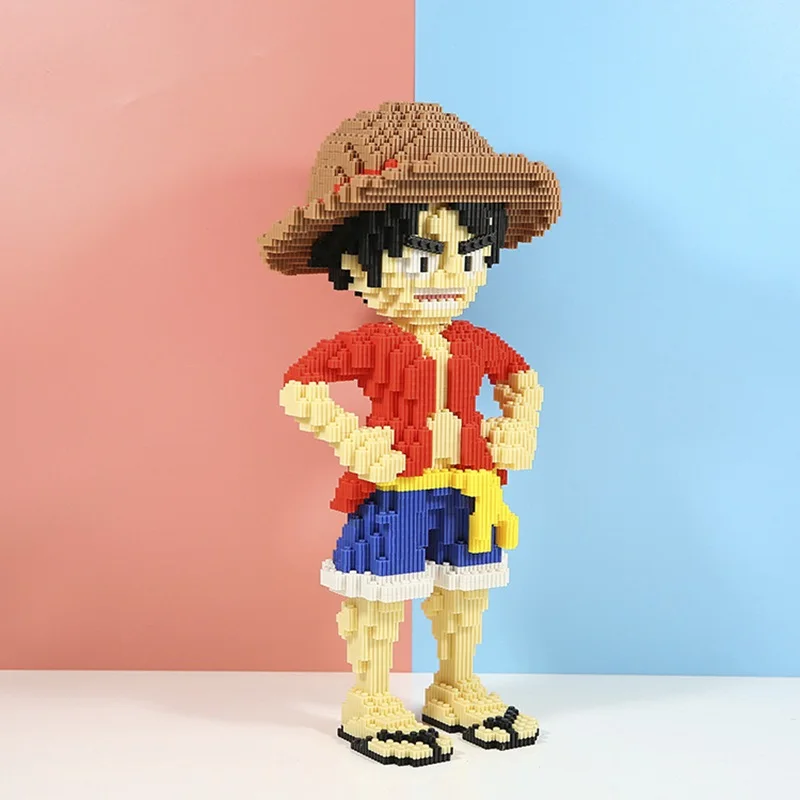Children's Puzzle Toy Building Blocks One Piece King Luffy Joba