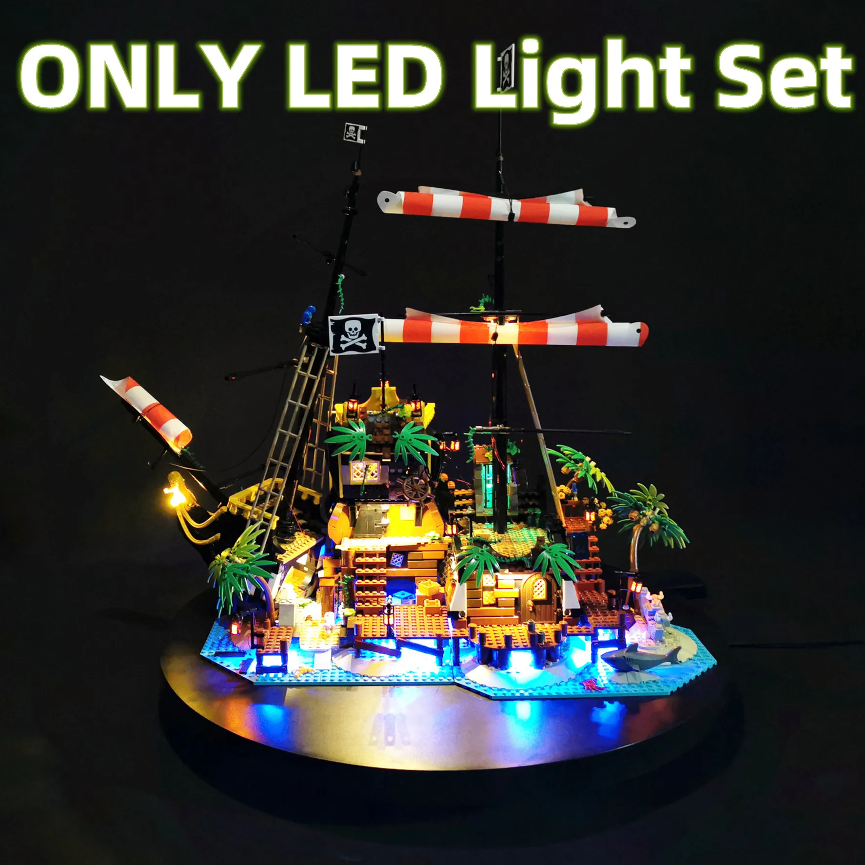 IN STOCK Remote Control LED Light Set For Pirates of Barracuda Compatible With LEGO 21322 Building Blocks Bricks Accessory Toys