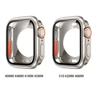 Protecteur d'écran pour Apple Watch, boîtier 46mm 45mm 44mm 40mm 41mm 42mm, changement en couverture Ultra rigide pour iWatch 11 10 9 8 7 6 5 4 SE 2