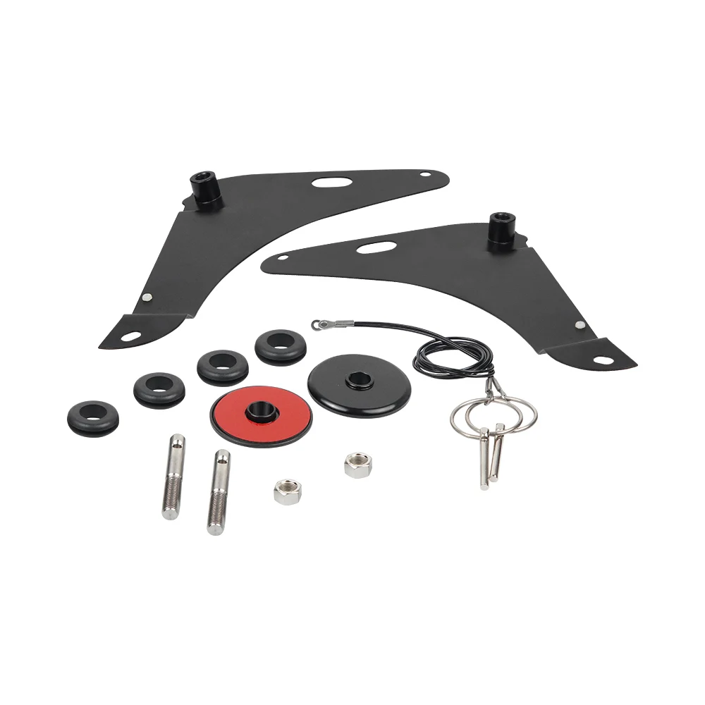 82214260AC 82214260AB 엔진 후드 잠금 제한 장치 (닷지 챌린저 2008 2009 2010 2012 2013 2014 2015 2016 블랙 HL-1041-BK)