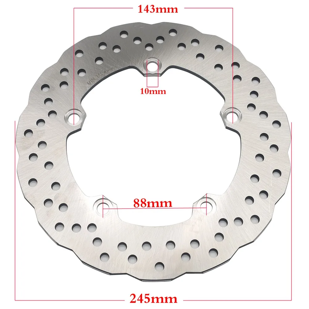 245mm Motorcycle Rear Brake Disc Rotor For Yamaha MT-07 MT07 689cc MT-09 MT09 Sport Tracker MT850 2014 2015 to