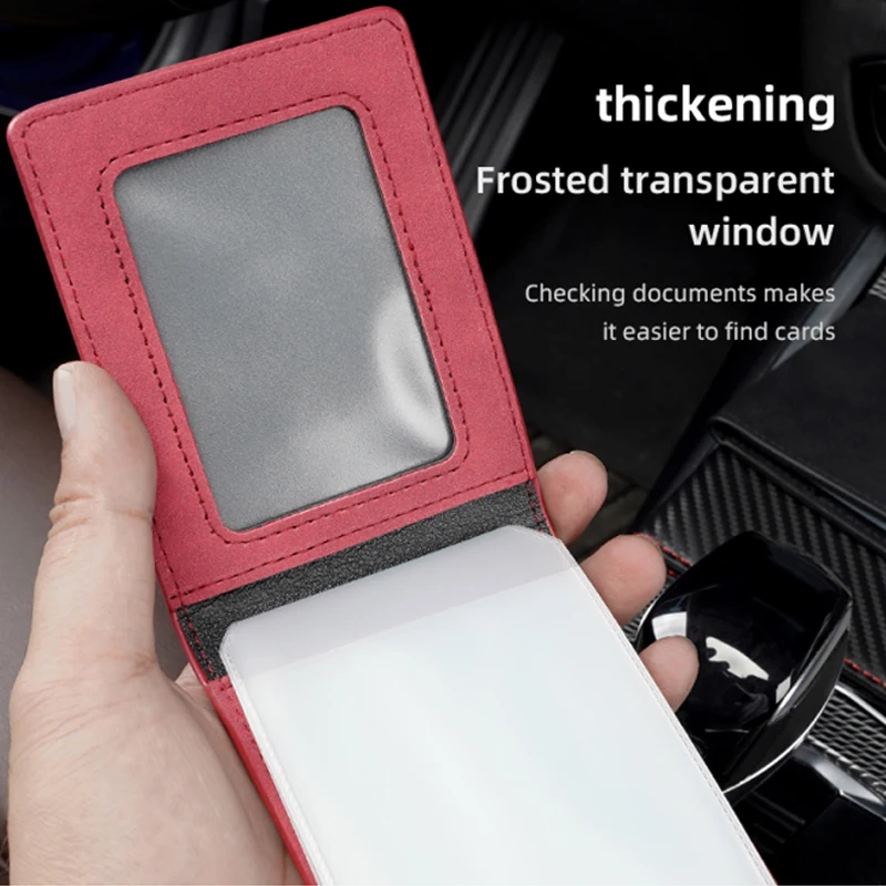 Car Driver's License Card Holder Suede Card Bag for Peugeot 208 3008 206 308 2008 207 107 508 607 106 406 407 307 301 5008 4008