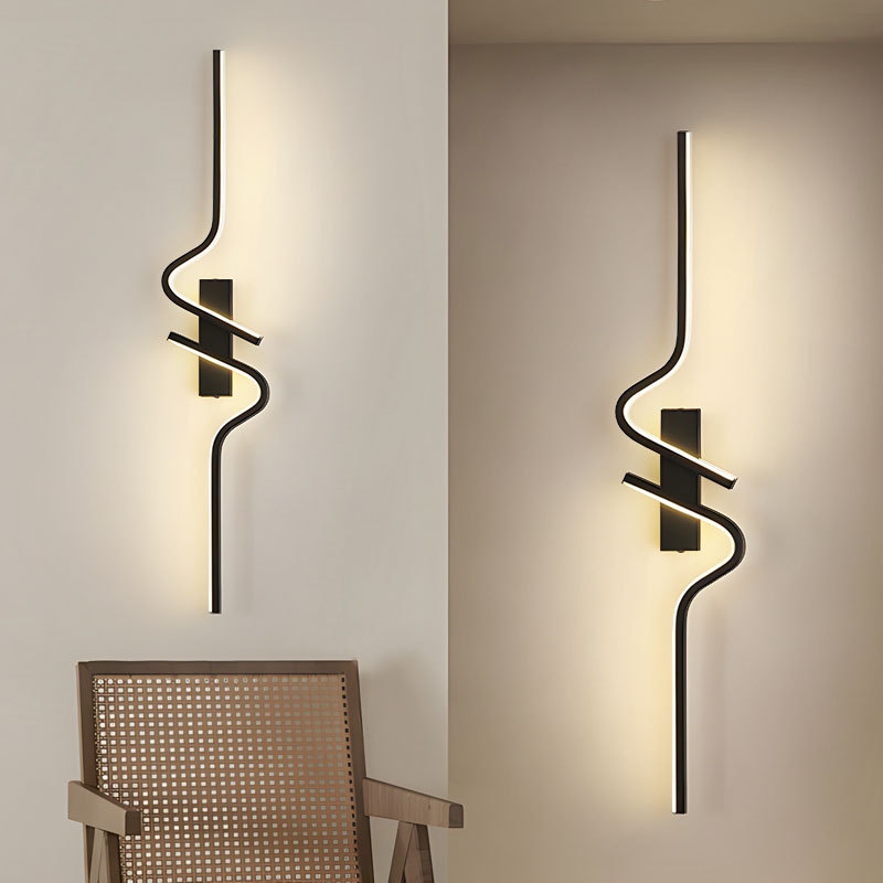 Indoor LED Wall Lamps Decor for Corridor Aisle Aluminum Nordic LED Wall Lights Wall Sconce Lighting Fixtures for Bedroom Kitchen