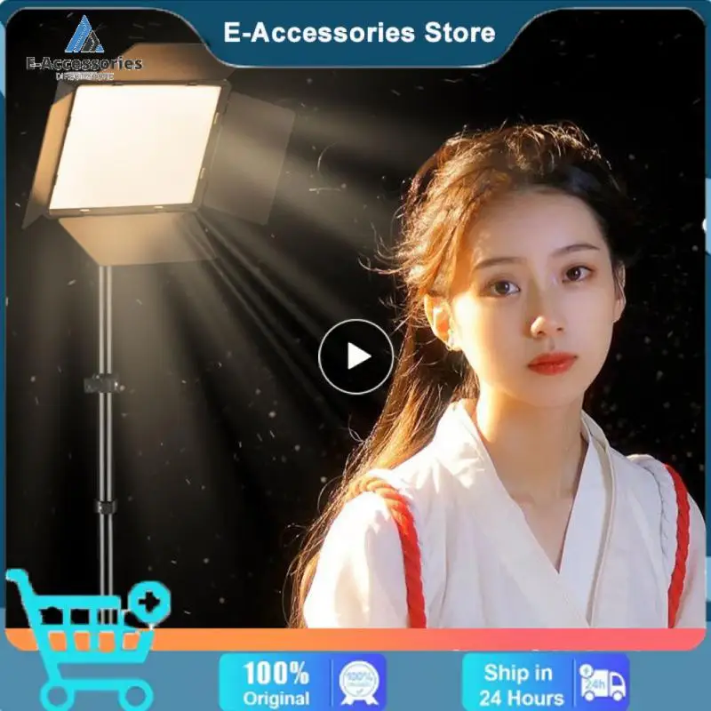 유튜브 게임용 LED 사진 스튜디오 조명, 라이브 비디오 조명, 휴대용 녹화 사진 패널 램프, 삼각대 배터리 포함