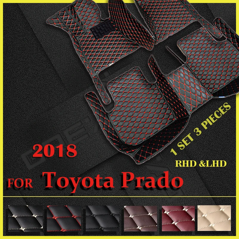 

Car floor mats for Toyota Prado 2018 Custom auto foot Pads automobile carpet cover