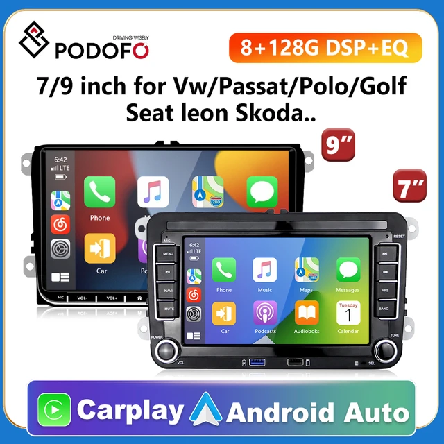 Podofo 4g 2 Din Android Auto Radio For Vw Volkswagen Golf Polo Tiguan  Passat Skoda Carplay Car Multimedia Player Gps Autoradio - Car Multimedia  Player - AliExpress